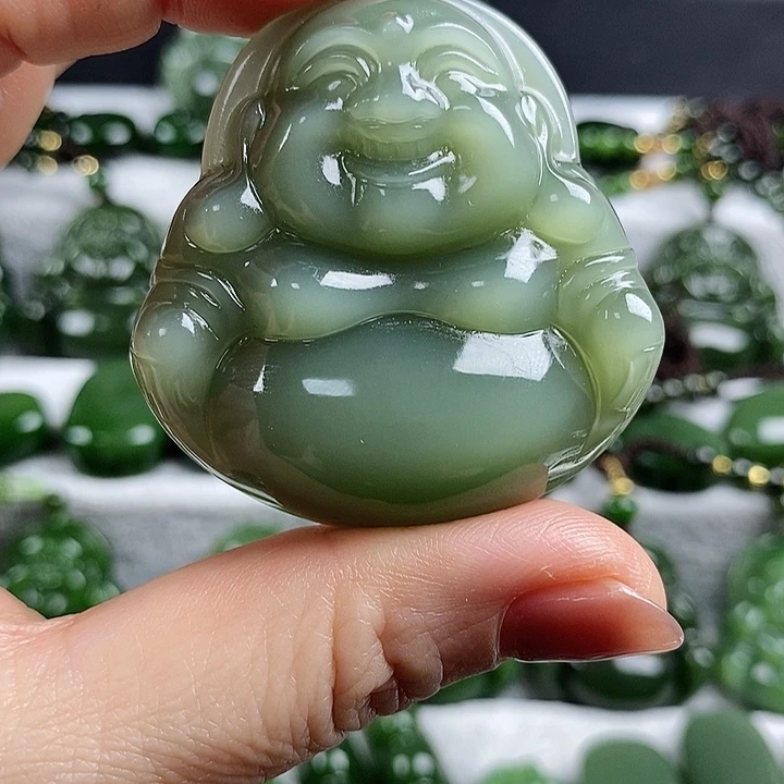 颈饰未镶嵌和田玉（糖玉）48mm