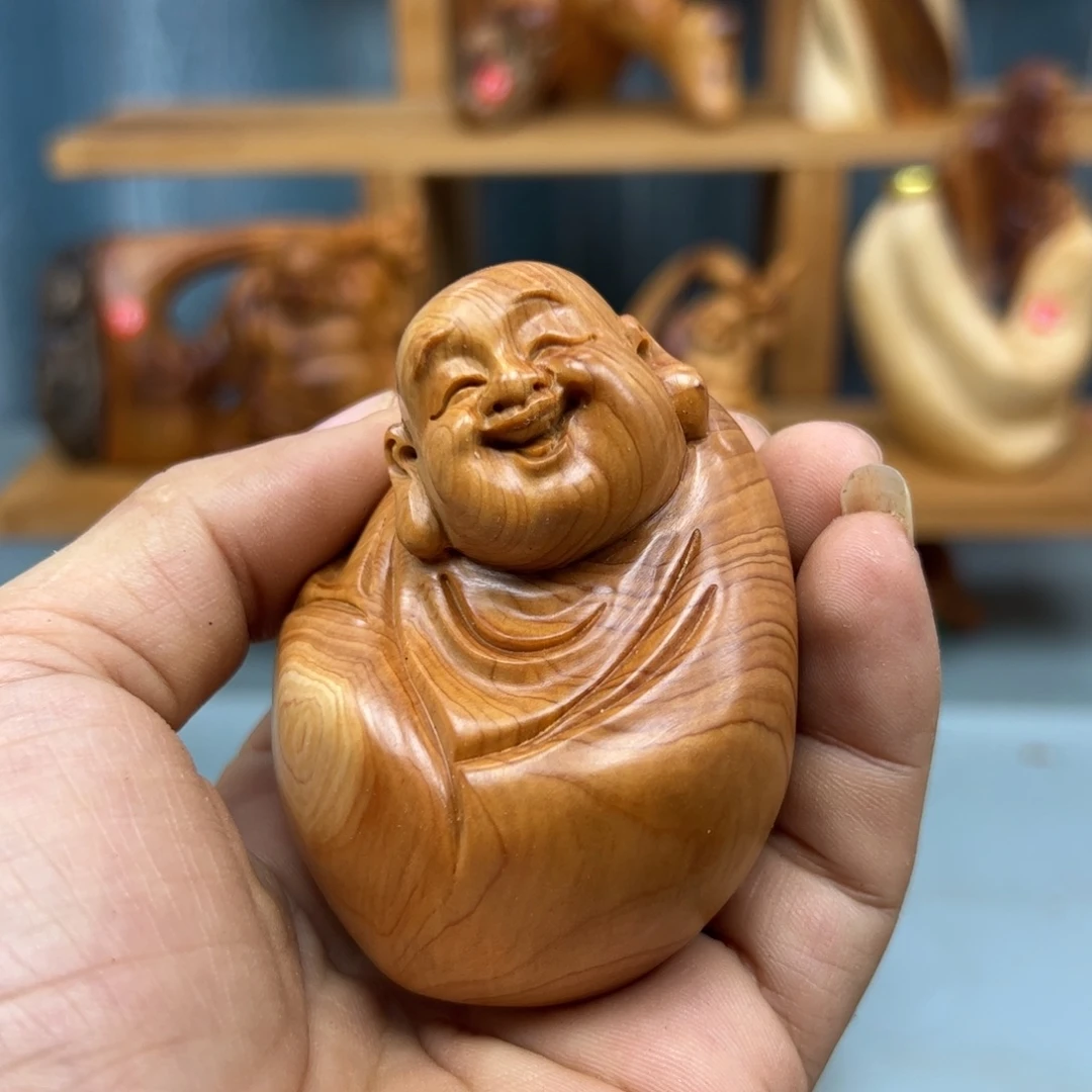 蔡***公木崖柏木摆件手把件