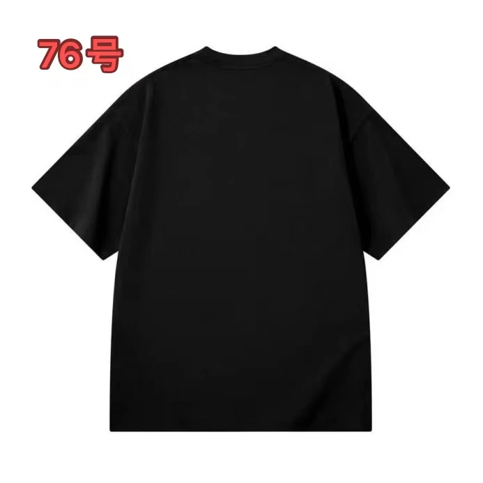 GG-【16号】A18489-新款时尚重磅潮流圆领宽松男女同款短袖半袖
