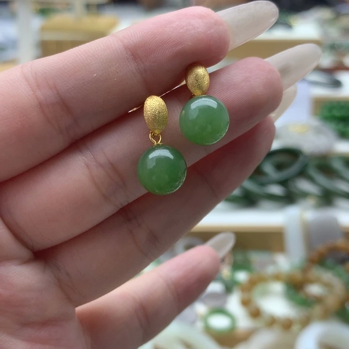 银S925镶嵌手链和田玉