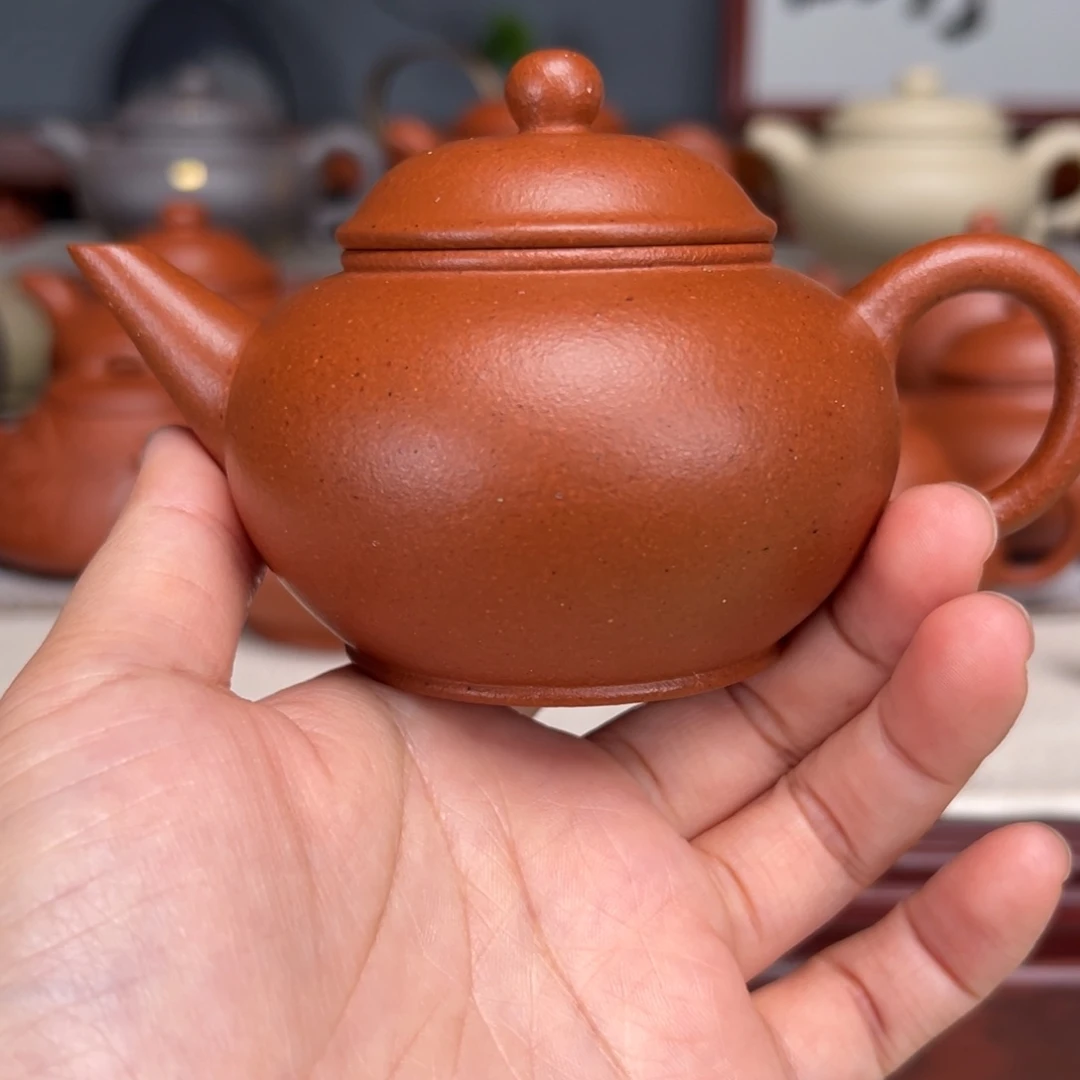 茶壶紫砂宝山红泥160