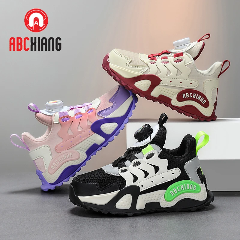 ABCXIANG敦煌飞天6.0蛇年限定中大童防滑皮面网面运动鞋