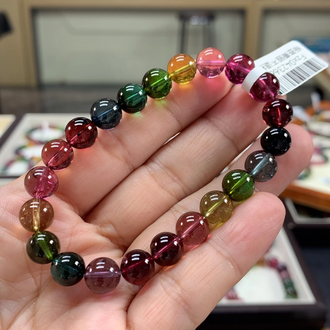 未镶嵌手链碧玺8.8左右