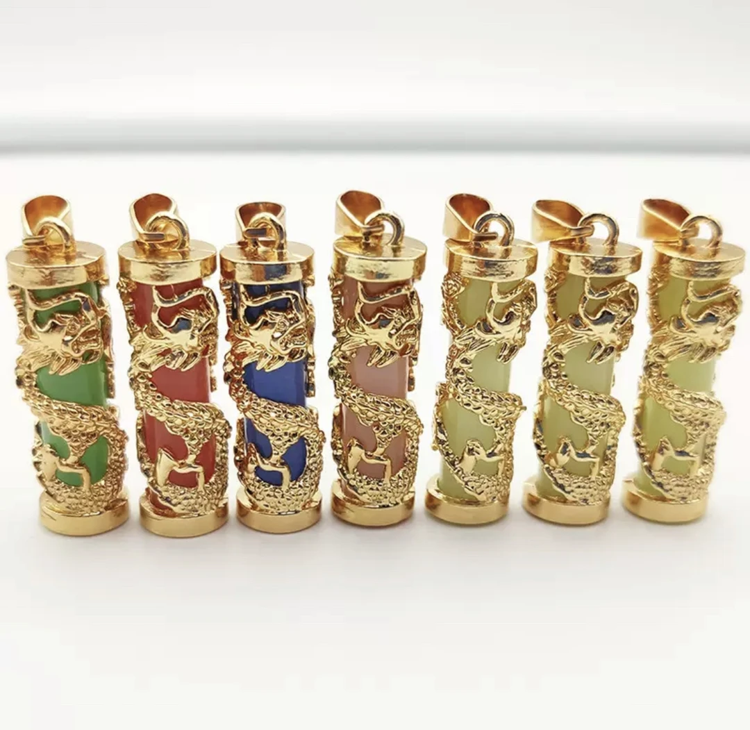 古法环绕 龙柱夜光吊坠-多样性发一件