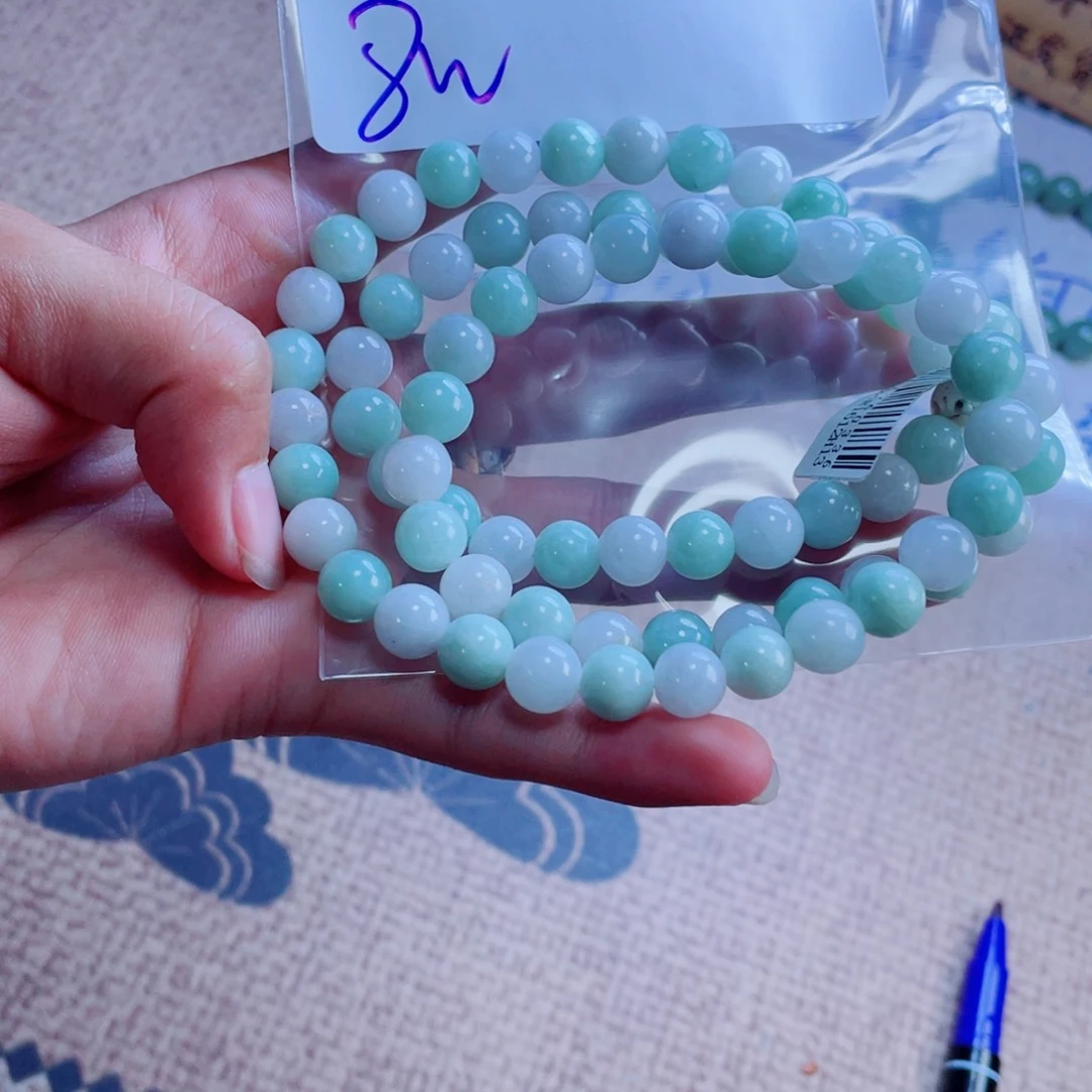 定制翡翠未镶嵌佛****子珠串