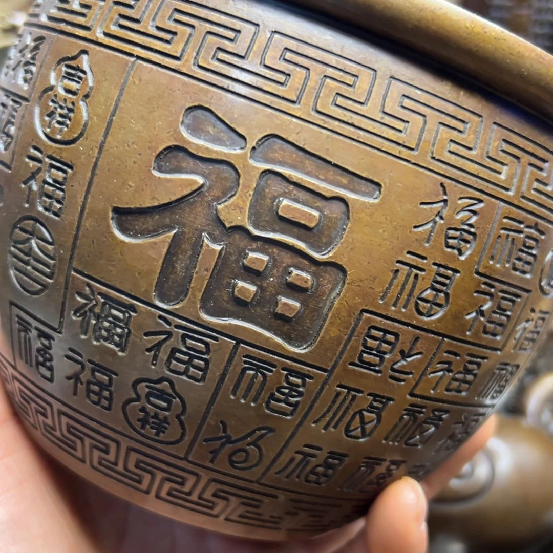 铜摆件欢迎欢迎你