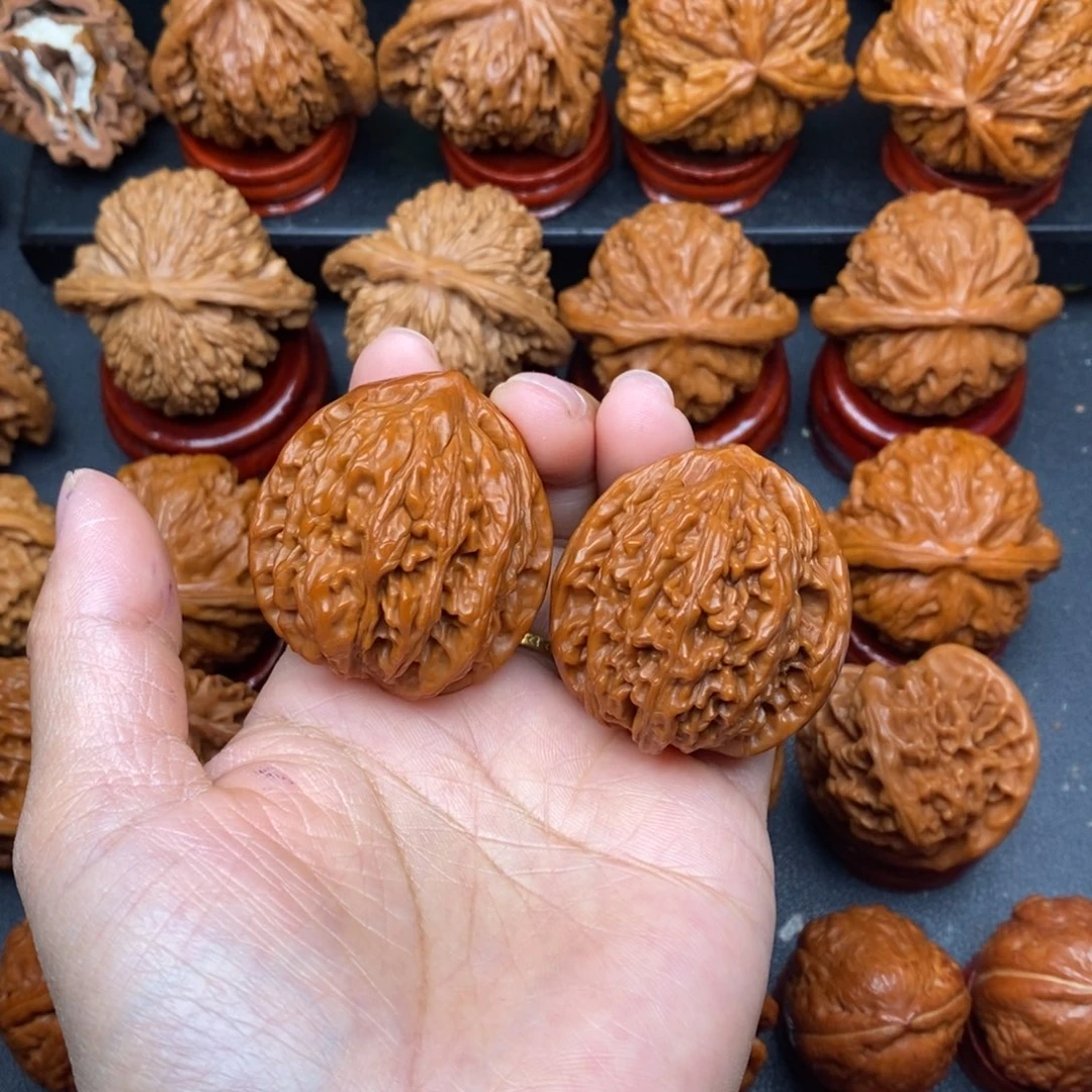 把件文玩核桃39虎头