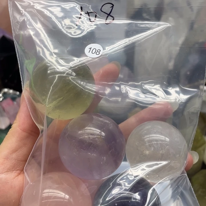 一***碗水晶珠宝半成品未镶嵌108水晶球