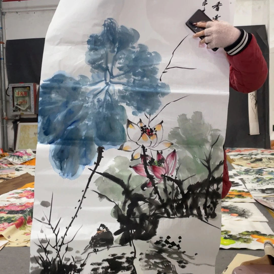 国画国画作者画心一张