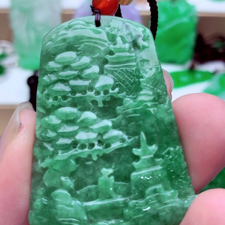 翡翠未镶嵌吊坠(不含链)