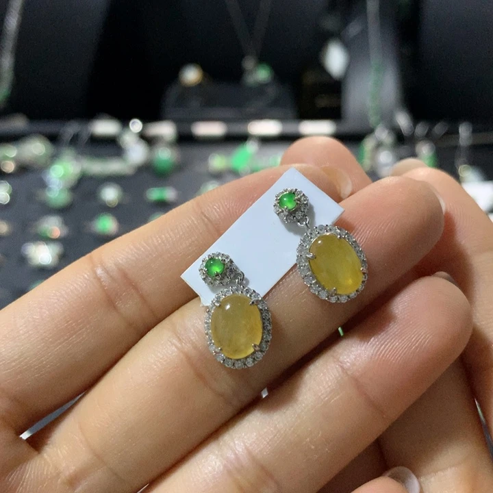翡翠银S925镶嵌戒指