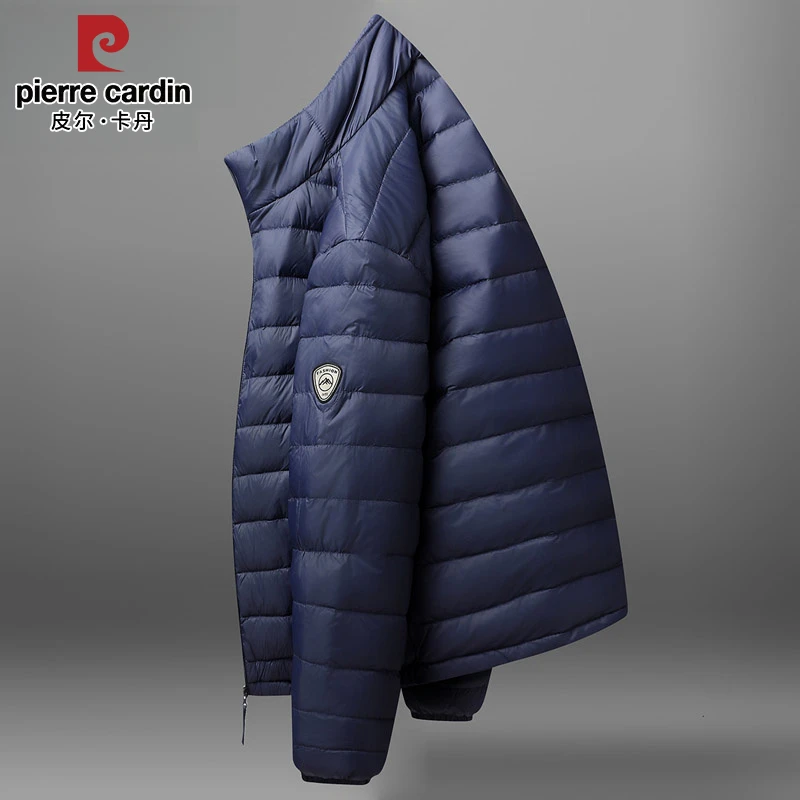 皮尔卡丹男士羽绒服秋冬季新款潮流修身保暖休闲韩版百搭纯色外套