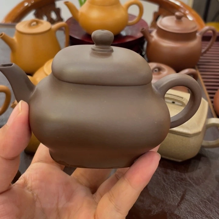 这***要茶壶紫砂60目老紫泥四方君得