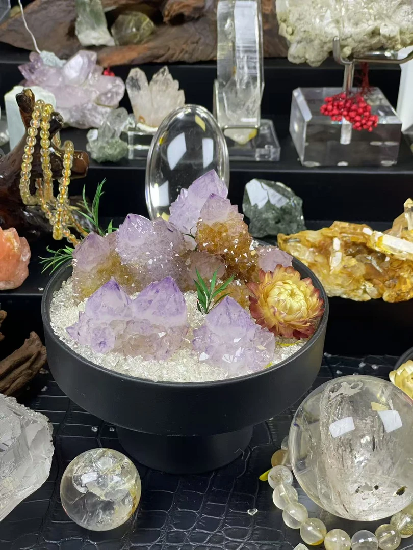 石榴家的水晶原石摆件看这里