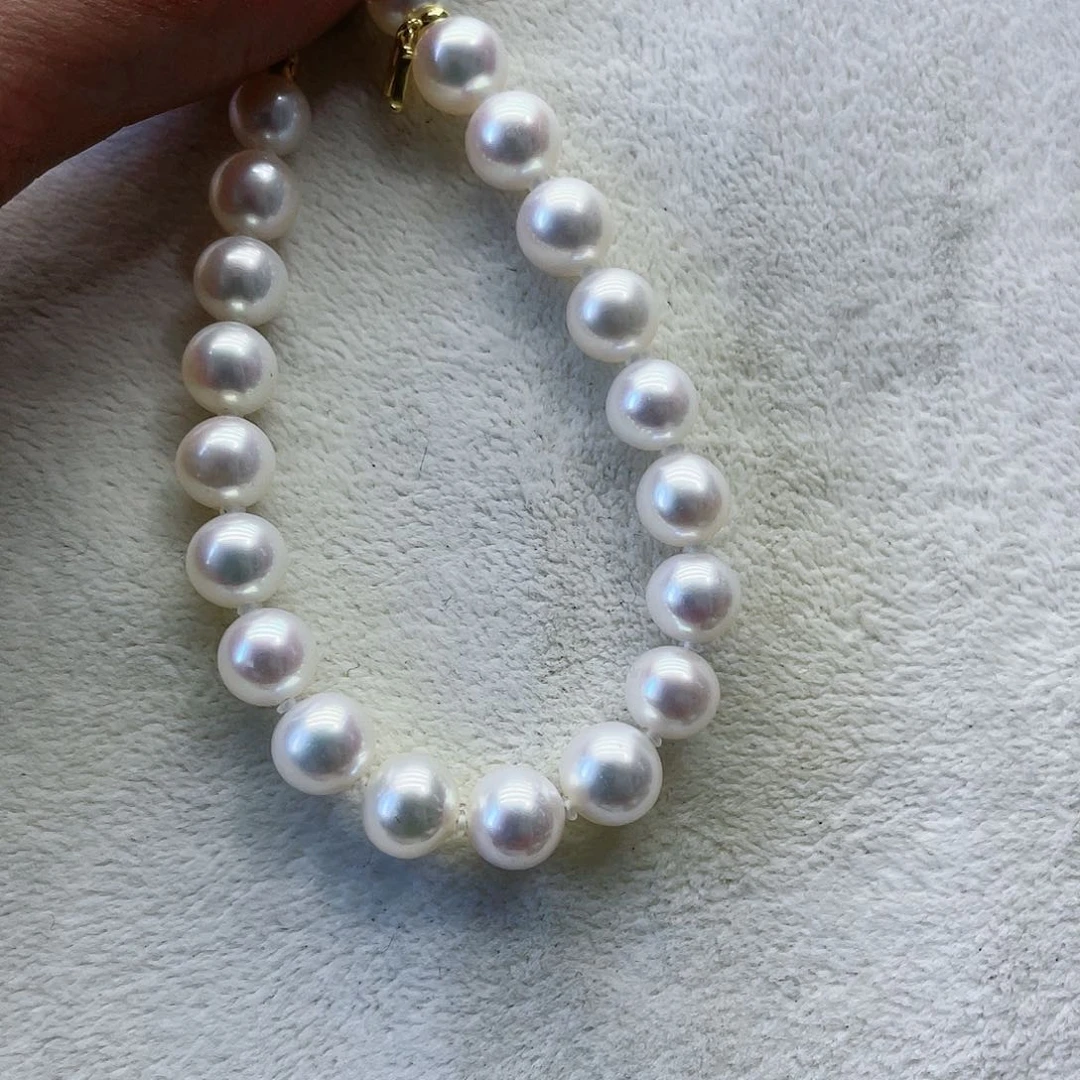 淡水珍珠手绳银S925镶嵌