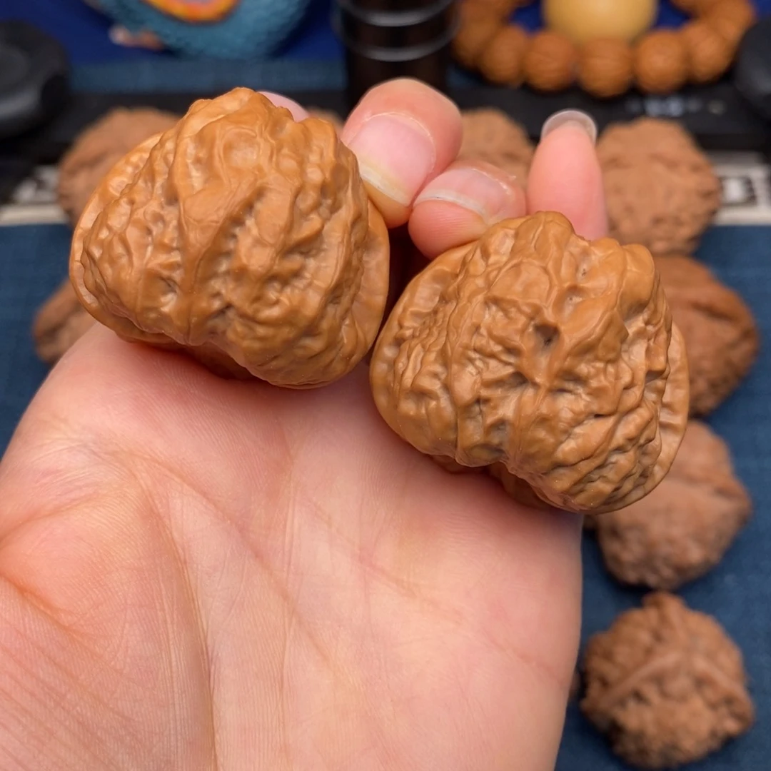 文玩核桃把件37延庆水晶蜡皮，开背肌肉蛙
