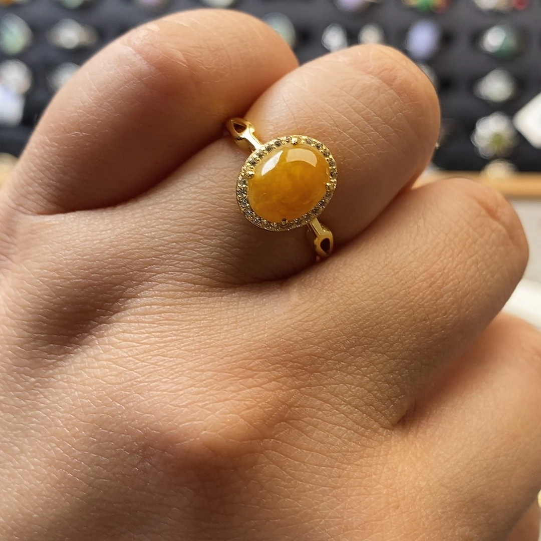 翡翠未镶嵌戒指翡翠