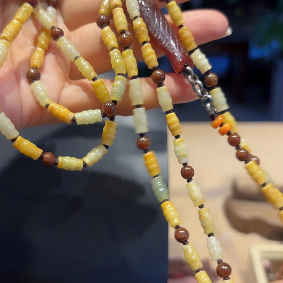 翡翠未镶嵌颈饰原创