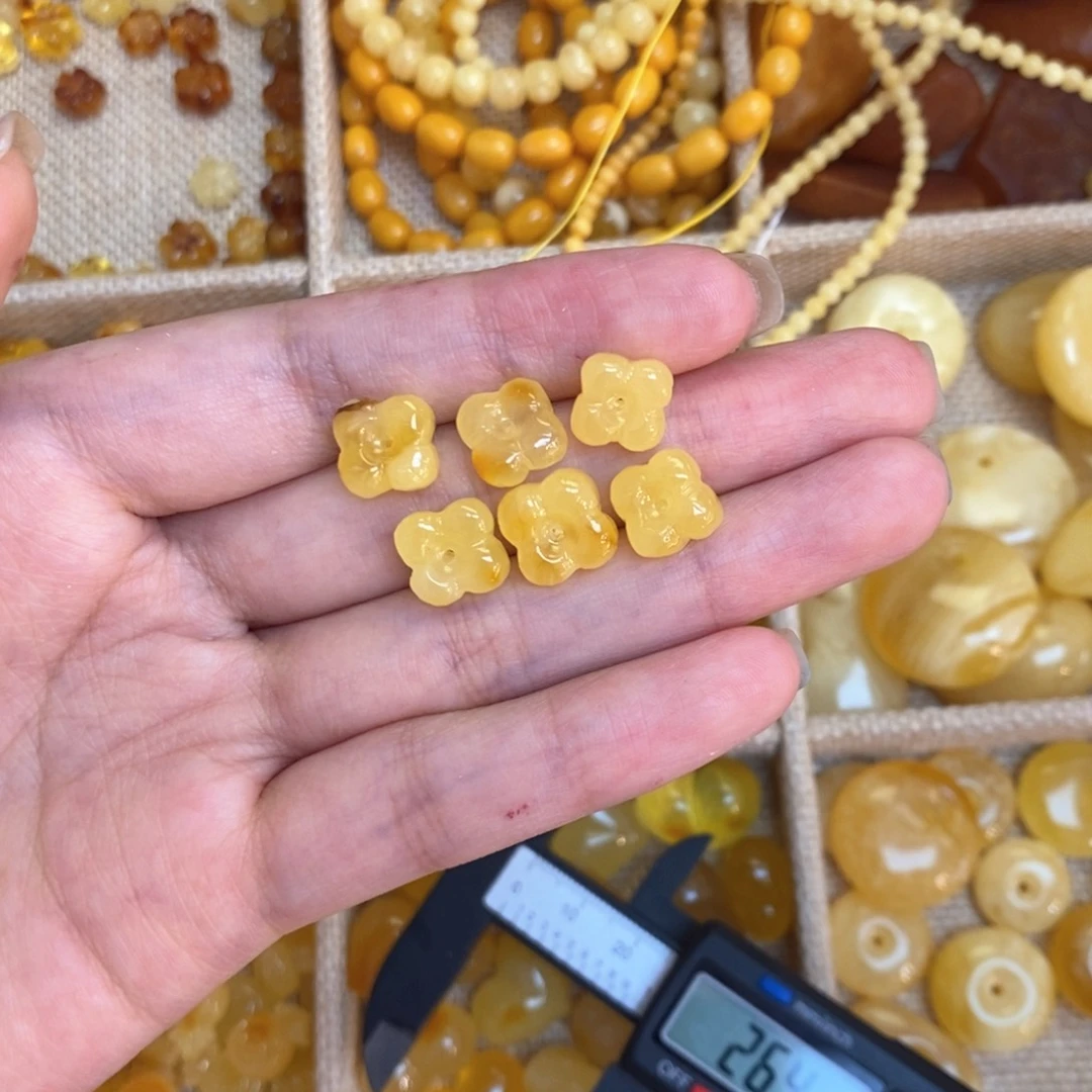 琥珀颈饰未镶嵌?****?桂花6