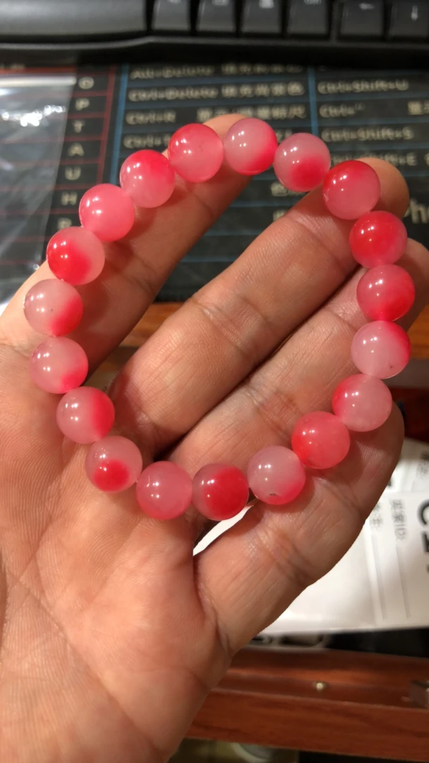 C 171   卡10 糯米飘樱花手串