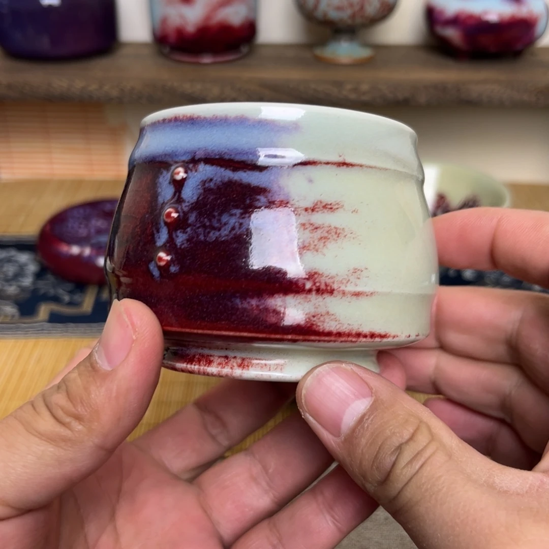 钧瓷手工制作烧制的