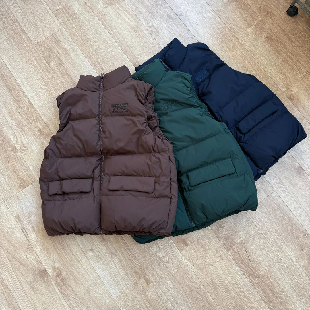 【90白鸭绒/马甲】日系 机能风多口袋羽绒马甲宽松百搭