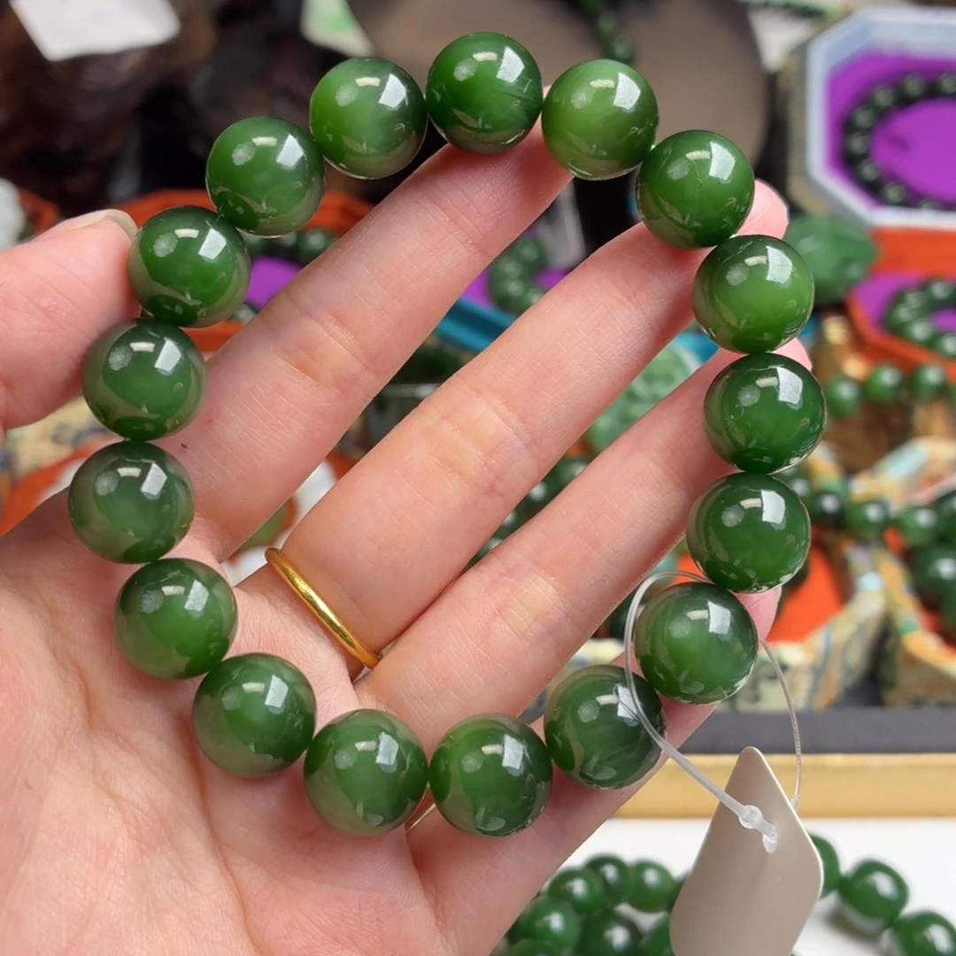 和田玉（碧玉）未镶嵌手串