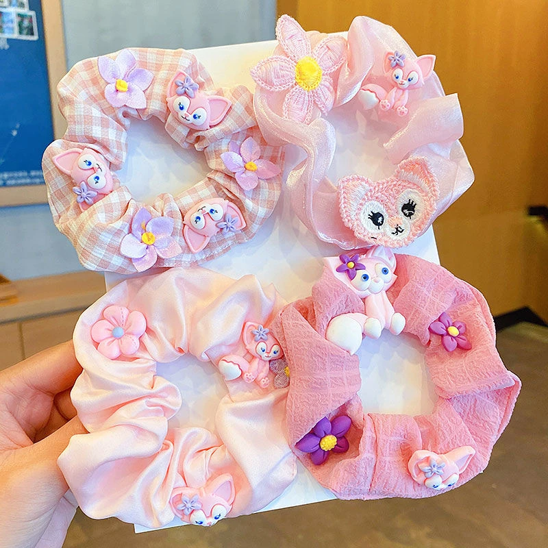 发圈头绳发饰女童大肠发圈女弹性好不伤发皮筋小女孩卡通头绳头饰