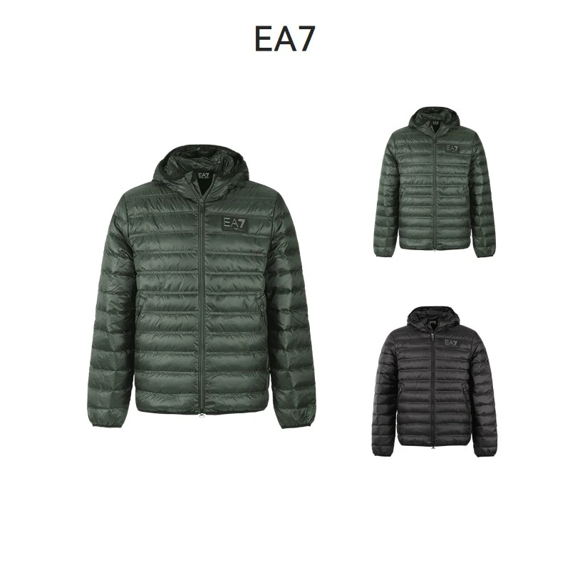 EA7阿玛尼Armani 男士鸭绒连帽羽绒服夹克 6RPB16 PN5ZZ