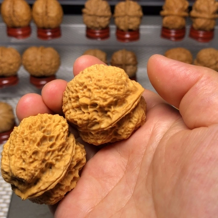 文玩核桃把件8火凤金蟾