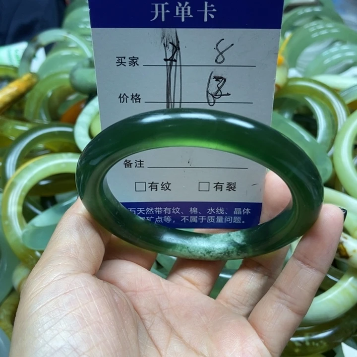 未镶嵌蛇纹石玉手镯