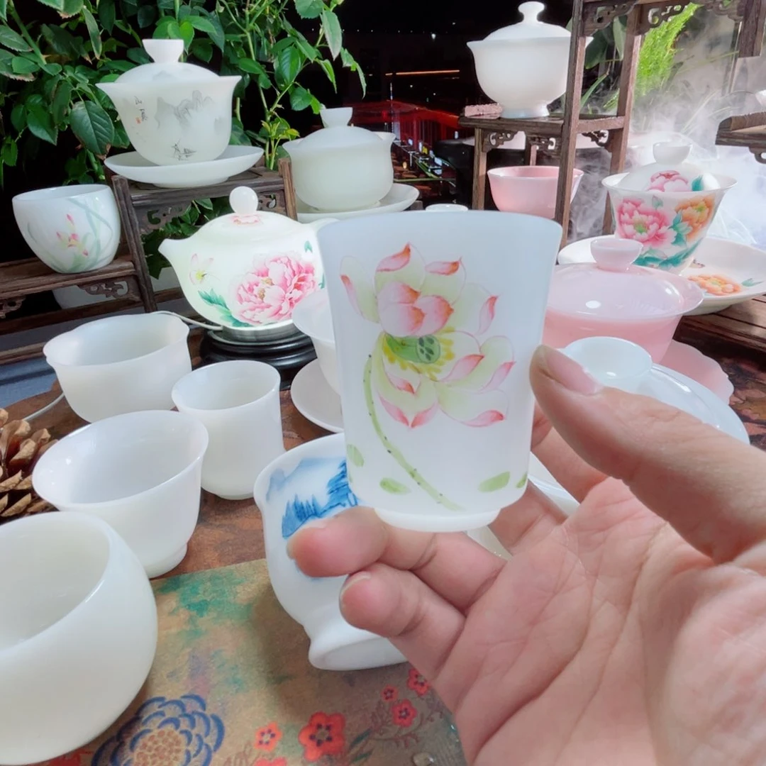 乙*冰晶璞玉素烧手绘