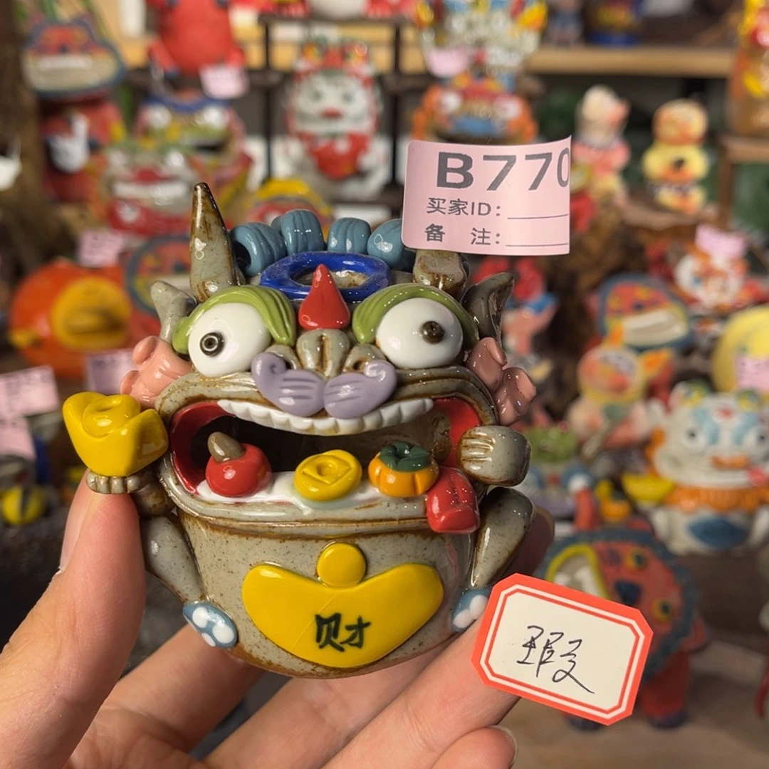 泥塑纯手工茶宠摆件