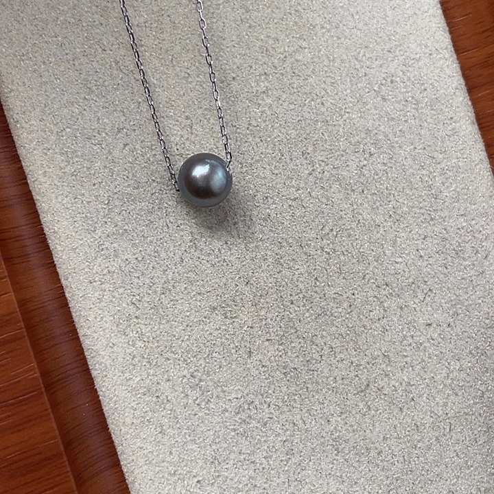 海水珍珠银S925镶嵌颈饰