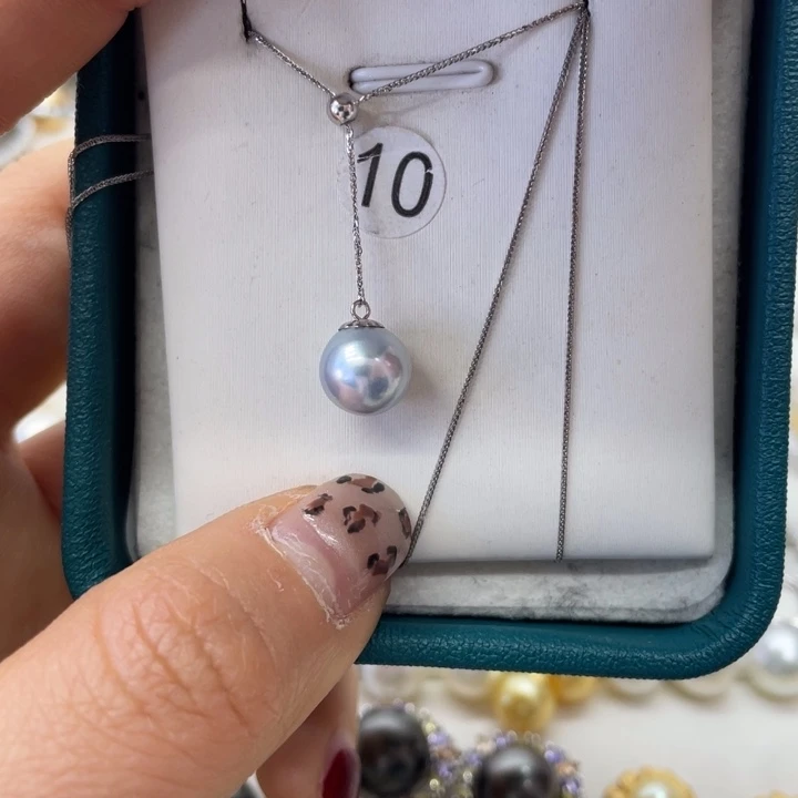 海水珍珠项链18K金镶嵌