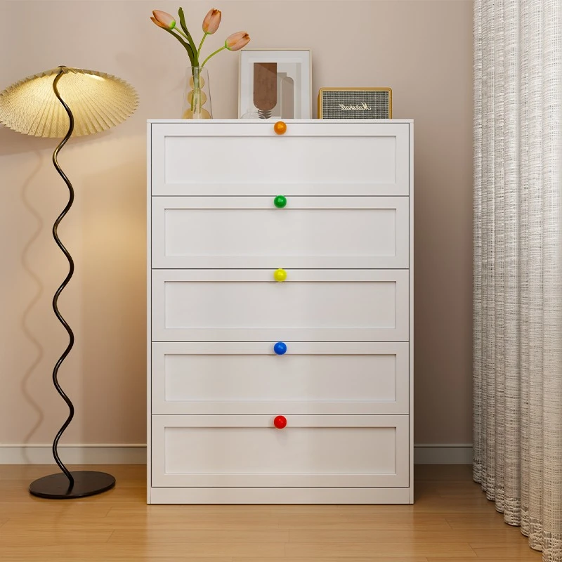 钢制五斗柜客厅卧室收纳置物柜子简约现代床头床尾靠墙落地抽屉柜