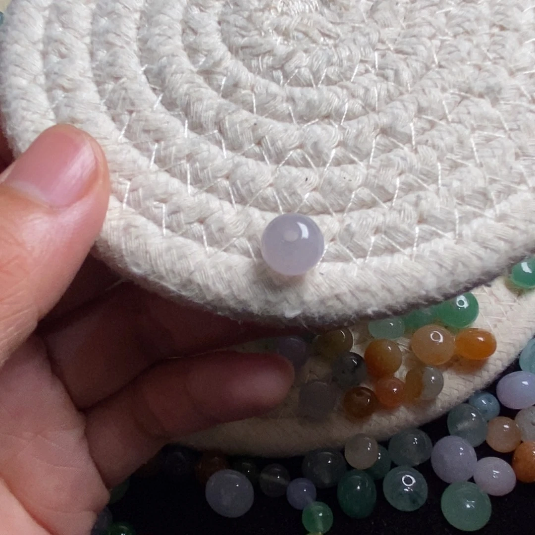 翡翠散珠8.9×7.1天然翡翠A货