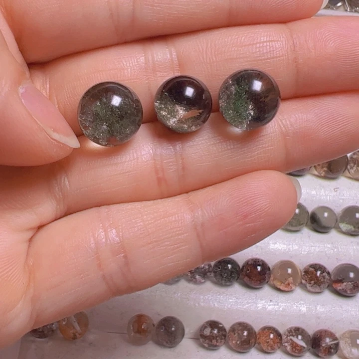 水晶手链银S800镀金镶嵌大*子