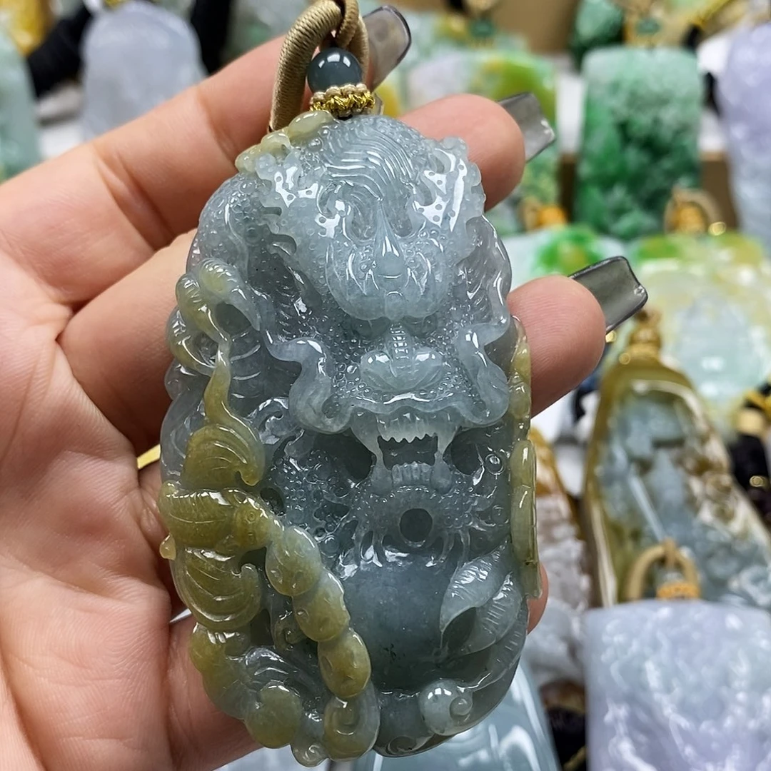 翡翠未镶嵌颈饰天然a货翡翠