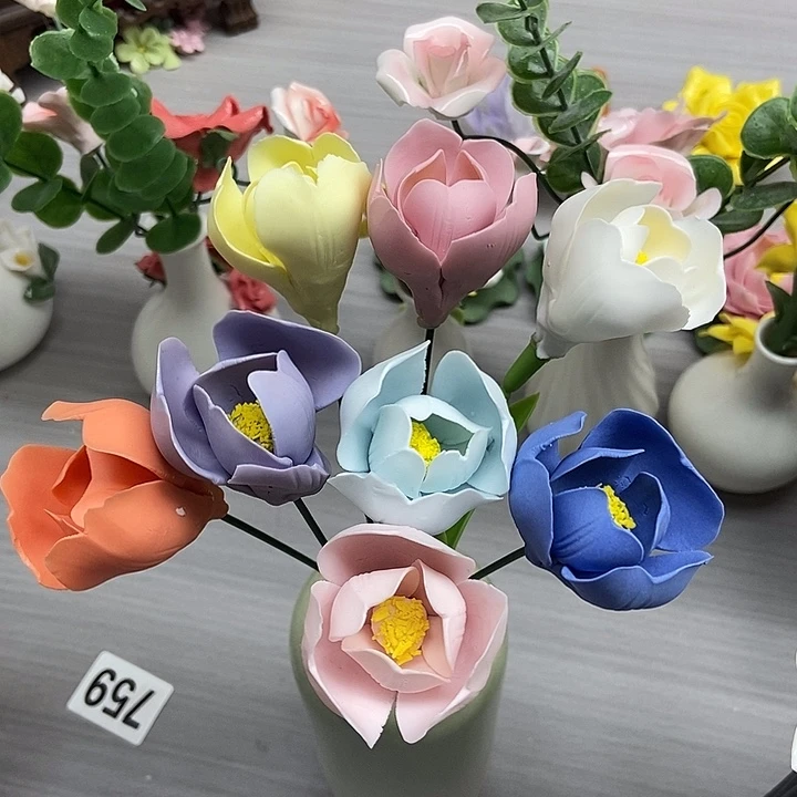 陶瓷纯手工捏花设计