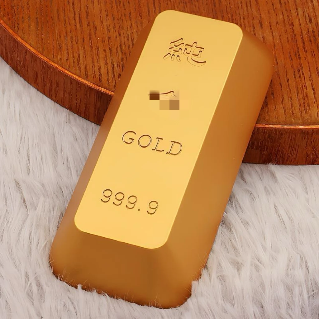 （12厘米铜条）新款实心仿真铜条茶桌聚宝盆创意家居装饰桌面摆件