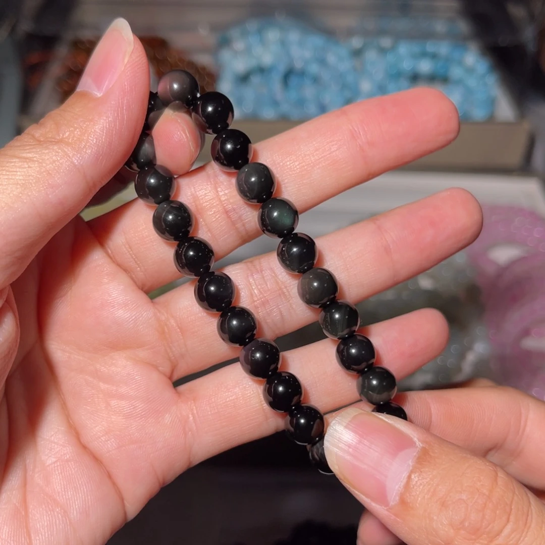 水晶手链未镶嵌黑曜005