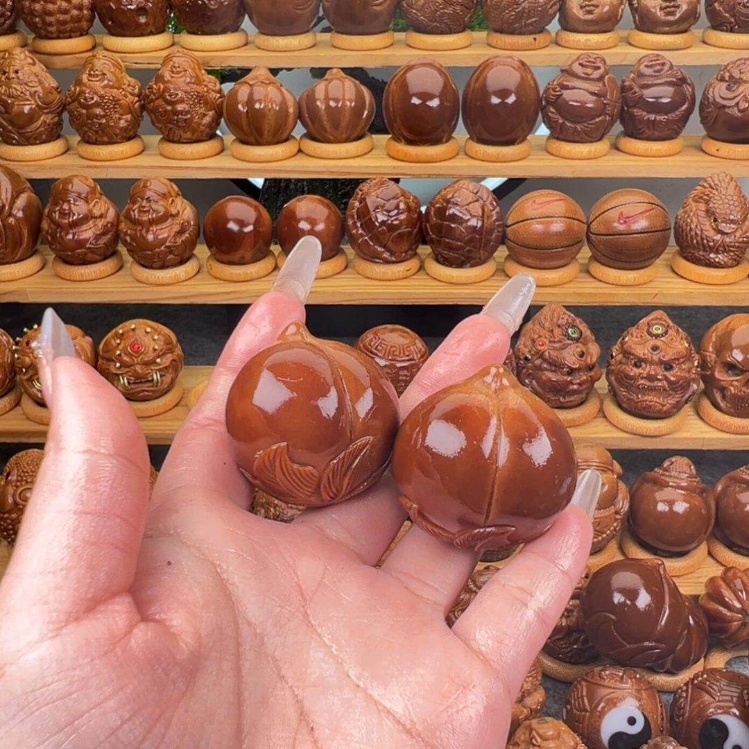 鑫***宇橄榄核手串/手链寿桃