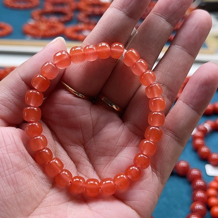 未镶嵌保山冷水河老型单圈7mm南红玛瑙