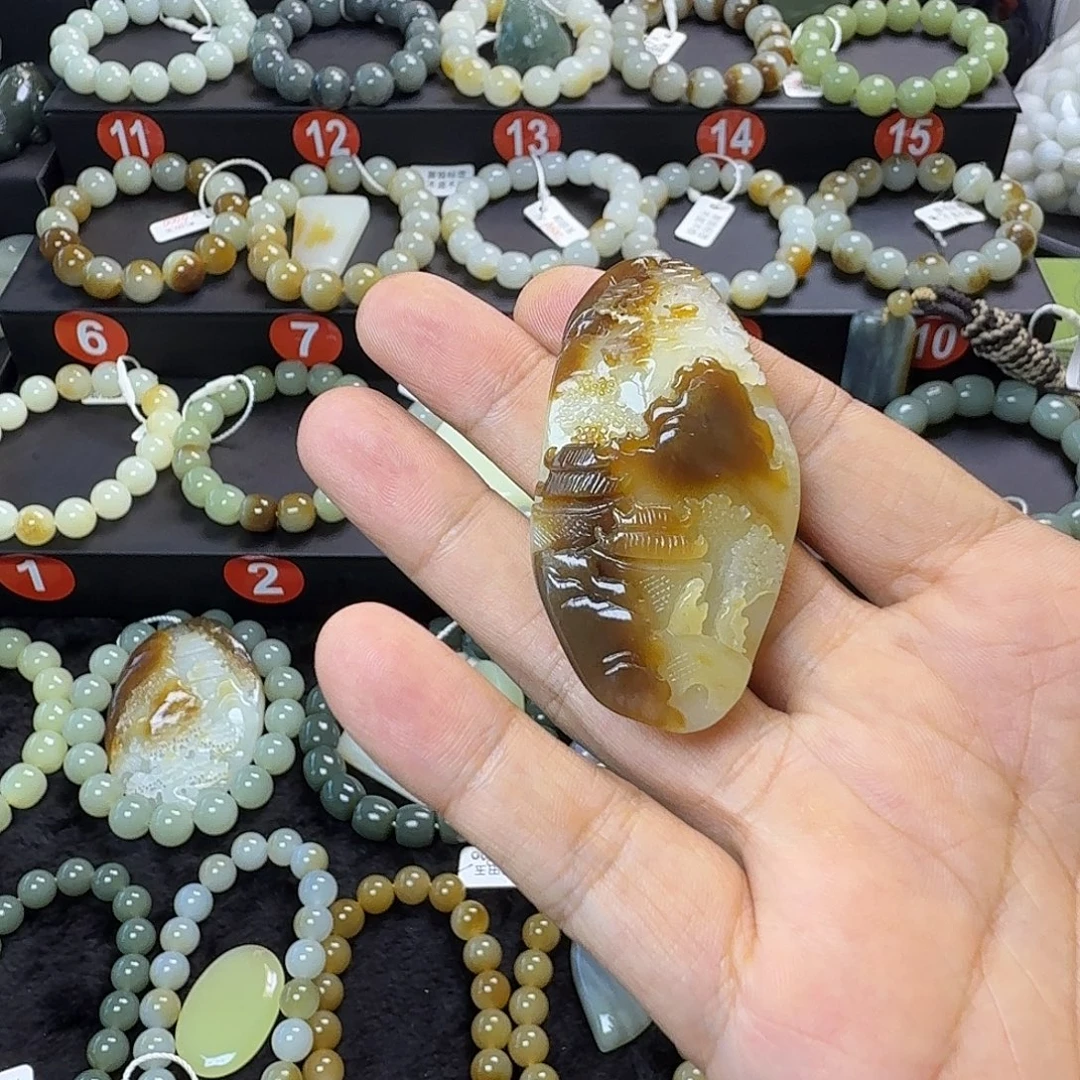 宫***保手链未镶嵌和田玉