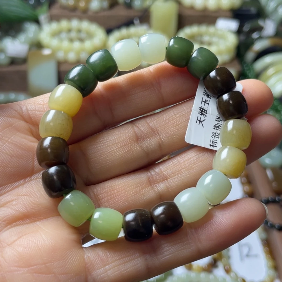 和田玉手链未镶嵌星**➷