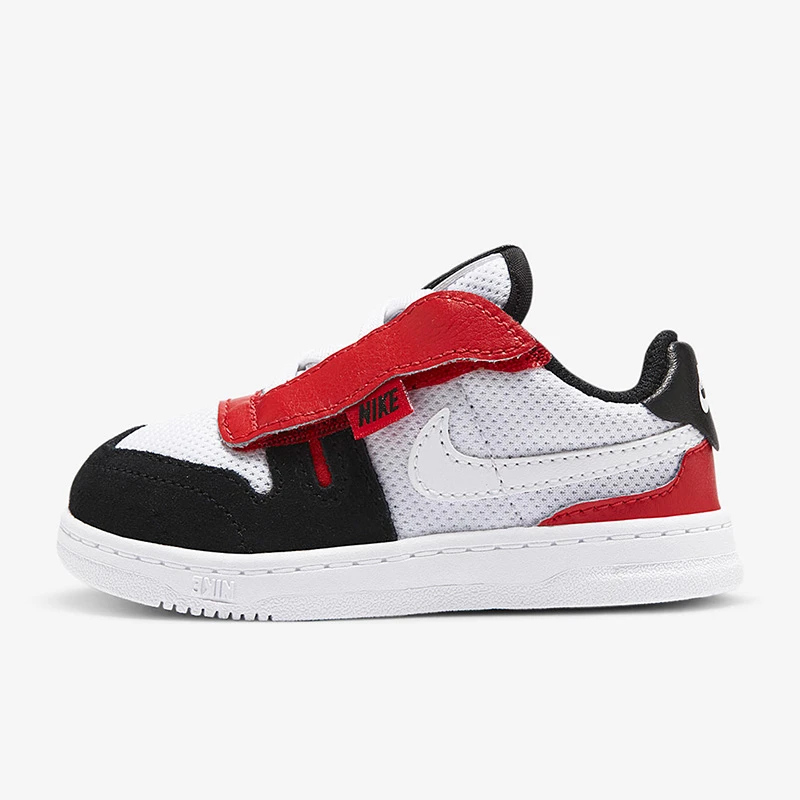 （微瑕）婴童Nike 防滑耐磨透气轻便低帮板鞋黑白红CJ4121-101