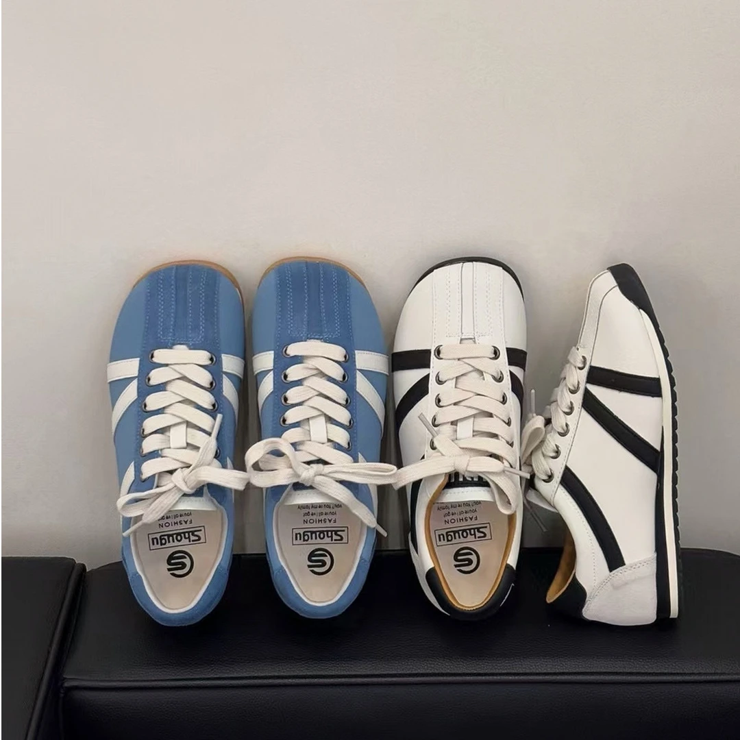 春季新款小众设计感百搭休闲运动德训女鞋1