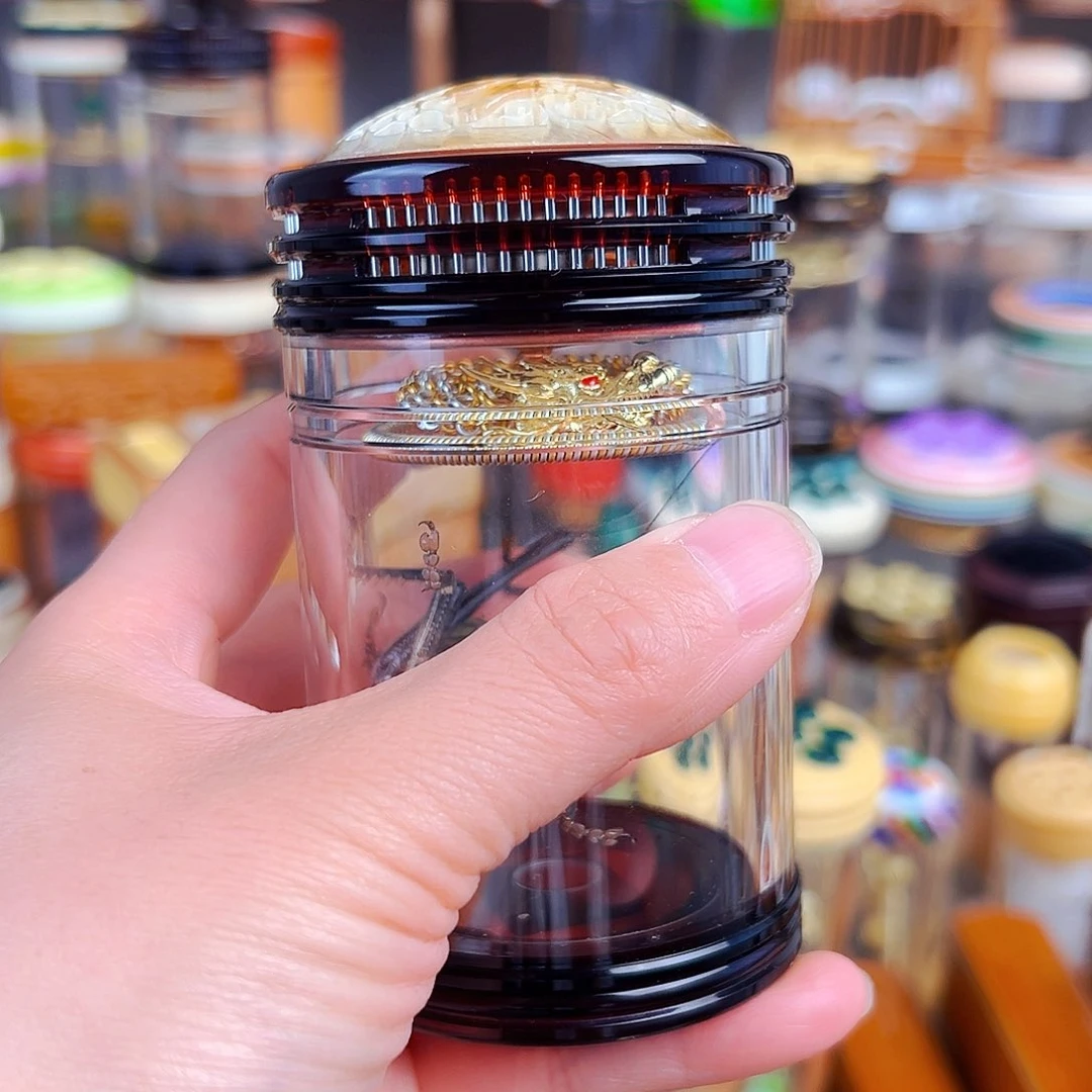 木茶色蒙心款➕龙簧➕铁皮锅锅