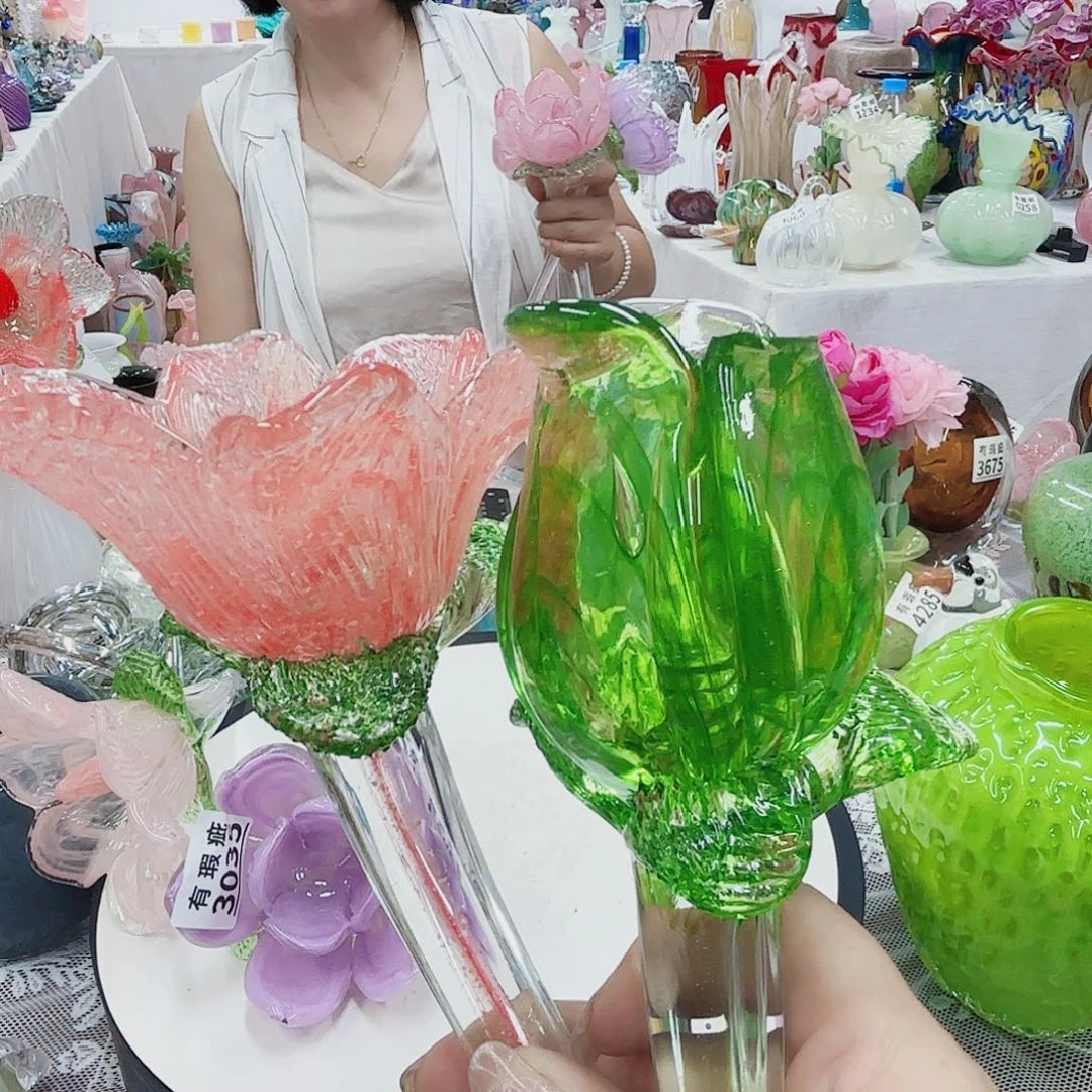 微瑕一对安妮花瓶花器摆件
